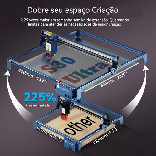 Sculpfun S30 Ultra Maquina Gravadora Laser Corte Cnc 33w