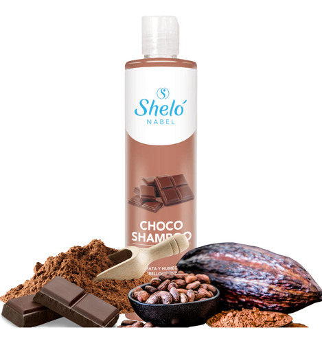 Choco Shampoo Shelo Nabel 530ml Hidrata Y Humecta Antifrizz
