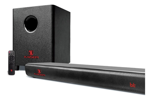 Barra De Sonido Kaiser 2,1 Canales Y Subwoofer, Kbs-4060 Color Negro