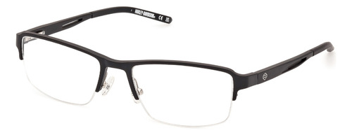 Lentes De Vista Transparente Harley Davidson Hd50030002 Color Negro Talla M