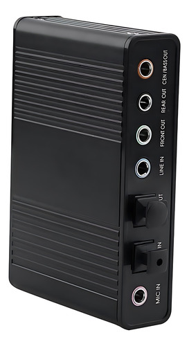 Placa De Áudio 5.1 Adaptador P2/usb Fone E Microfone Bm-800