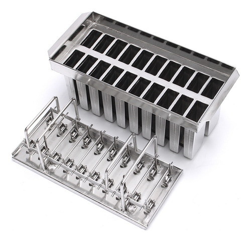 20 Moldes De Acero Inoxidable De Celosía Paleta De Hielo Cua