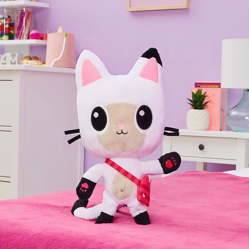 Gabby's Dollhouse - Pelucia Pandy Paws de 30 cm con sonido y luz