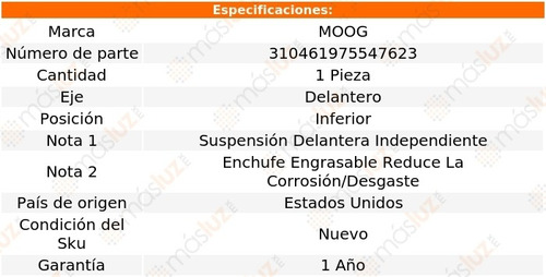 Barra Horquilla Del Inf Chevrolet P30 Van 68-74 Moog