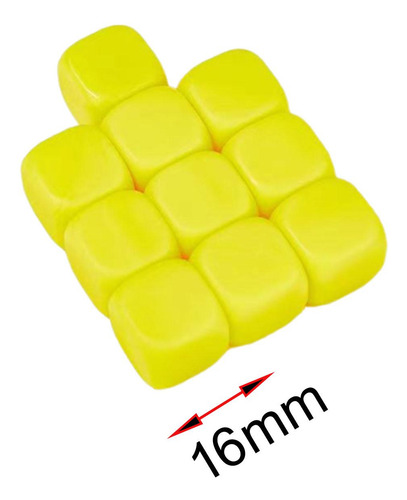 3 X 10 Dados En De 16 Mm, Dados De Seis Caras Para Juegos De