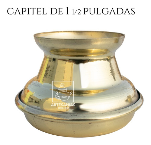 Imagen 1 de 2 de Capitel Para Cirio De 4 Cm O 1 1/2 Pulgadas De Diámetro