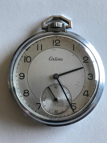 Reloj De Bolsillo Vintage Suizo Marca Certina Funcionando