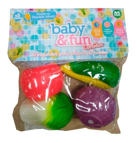 Brinquedo Vegetais De Borracha Para Banho Comidas Macio