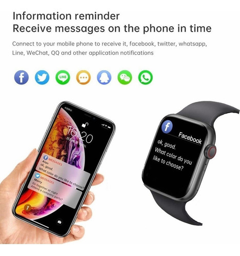 2 Unids Smartwatch T500 Plus Para iPhone/android Nuevo