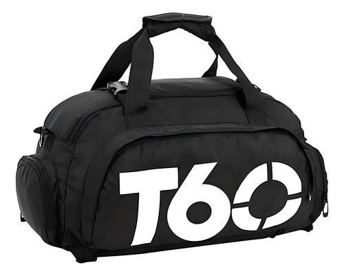 Mochila Mala T60 para gimnasio, natación y acampada, color negro
