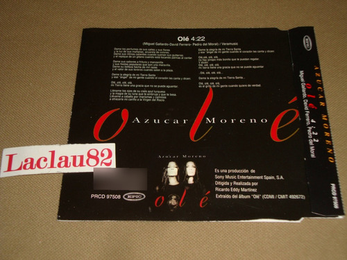 Azucar Moreno Ole Epic Cd Promo