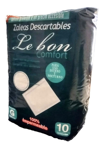 Zaleas Descartables Lebon 60x90 Cms X 60 Unidades