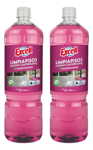 comprar Pack 2 Limpiapisos Excell Amonio Cuaternario Biodegradable