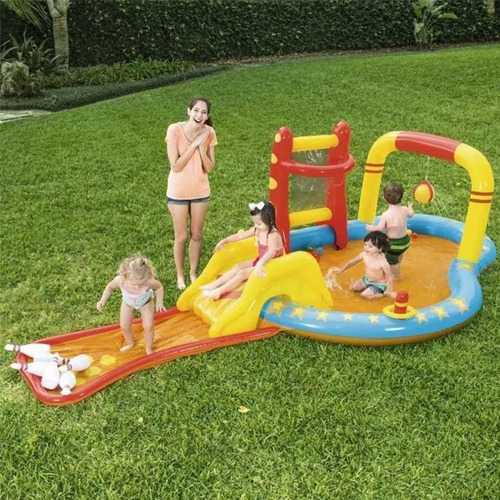Alberca Interactiva Infantil Bestway 53068 De 314 L Colorido