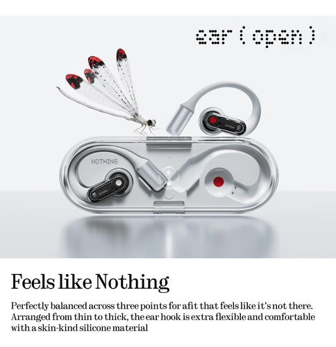 Auriculares Abiertos Nothing Ear (abiertos) Con Ganchos Blan