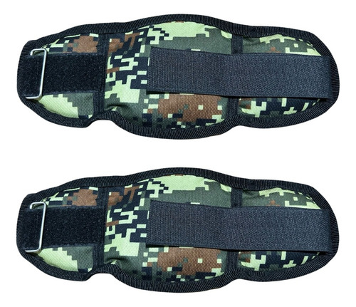 Polainas Tobilleras V&d Fitness Militares 1kg Color Verde Musgo