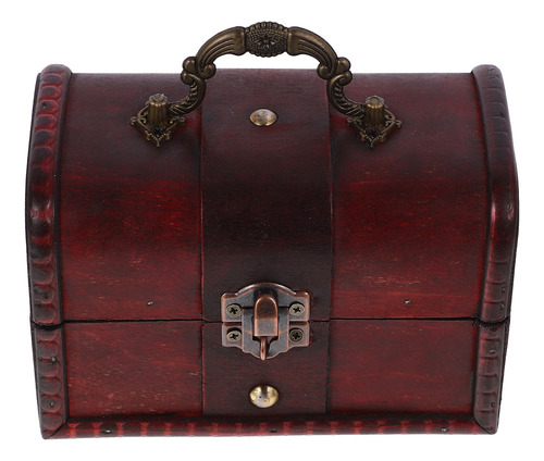 . Cofre Del Tesoro Antiguo, Caja De Recuerdos De Madera,