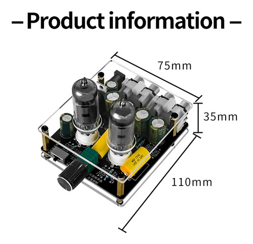 Pré-amplificador De Tubo Multifuncional Para Home Theater Di