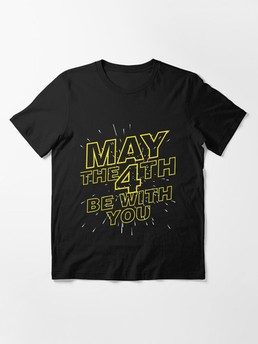 Imagen 1 de 3 de Star Wars Remera Negra May The 4th Be With You 059