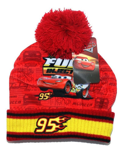 Gorro Cars Rayo Mc Quen Disney Original Lana Strech Invierno