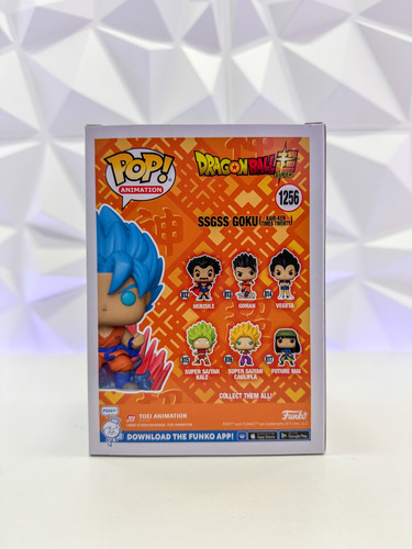 Funko Pop! Goku Kaio Ken Brilla #1256 Dragon Ball Azul Glow