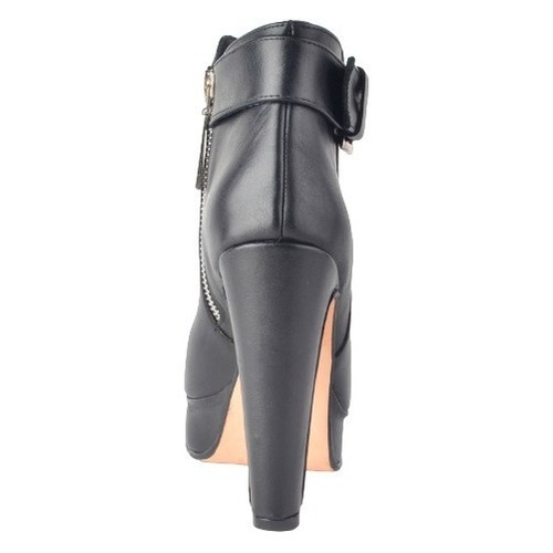 Imagen 6 de 8 de Botas Botinetas De Cuero De Mujer - Nigel - Ferraro