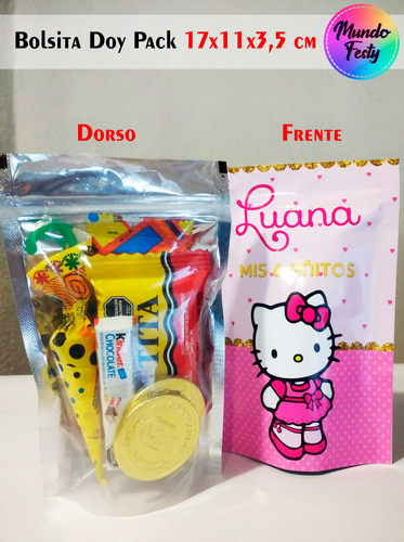 Bolsitas Doy Pack 17x11cm Golosineras Personalizadas X 15