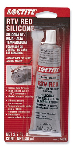 Silicona Loctite Rtv Roja Alta Temperatura 80ml / Superstore