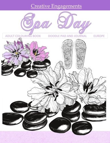 Spa Day Adult Colouring Book Doodle Pad And Journal Adult Co