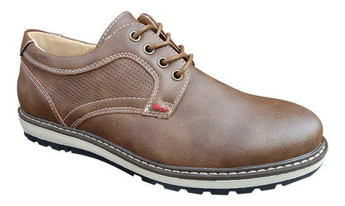 Zapato De Hombre Casual Oxford Ejecutivo Camel - 7112