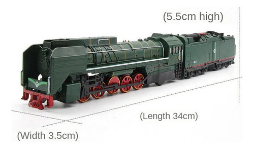 Tren De Vapor Retro Magnético Juguete Diecast Verde