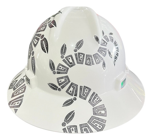 Casco De Seguridad Msa Diseño Impresion Uhd Uv. 5170 Blanco