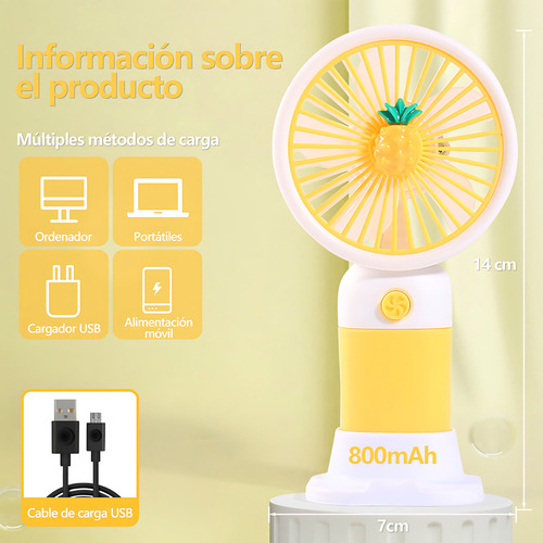 Mini Ventilador Portatil Recargable Ventilador De Mano