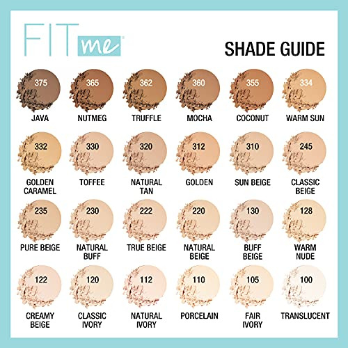 Maquillaje Facial En Polvo Maybelline Fit Me Matte Sin Poros