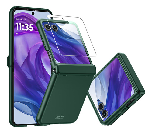 Funda Bisagra Cover Con Mica Para Motorola Razr 50ultra 2024