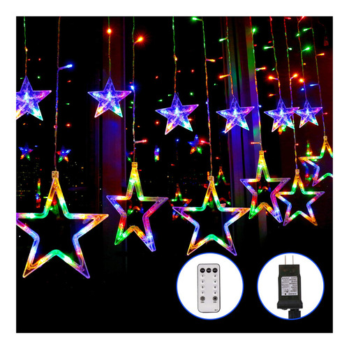 Blingstar Luces De Cortina De Estrella De 138 Luces Led De 1