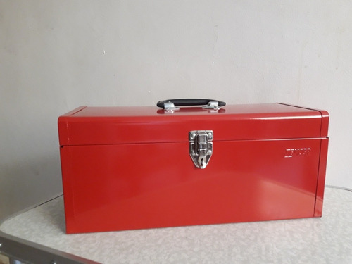 Caja Herramientas Metal Con Bandeja / Con Tapa Plana