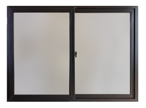 Ventana Corrediza Pvc Negra Black Nexo Doble Vidrio 150x110