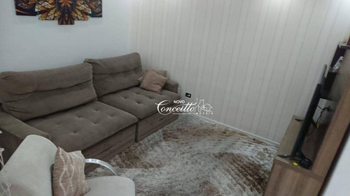 Imagem 2 de 25 de Linda Cobertura De 136 Metros Semi Mobiliada Com 03 Dormitorios E 01 Suíte Com 01 Vaga De Garagem No Parque São Vicente - Mauá - Co0148