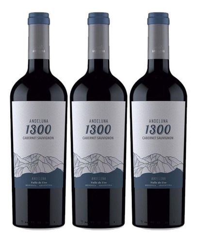 Vino Andeluna 1300 Cabernet Sauvignon 750 Ml X3 Fullescabio