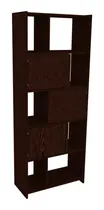 Comprar Biblioteca Estantería Moderna Madera Melamina Con Puertas Color Marrón Oscuro
