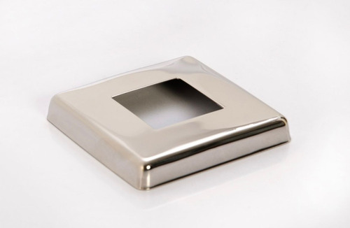 Kit 10 Canoplas 92x92mm + 10 Flanges, Int 30x30 - Inox 304