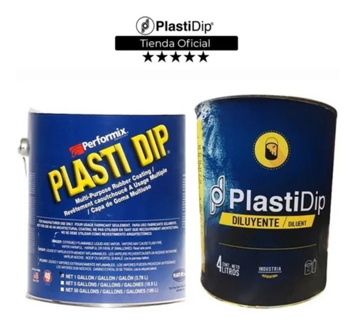Imagen 1 de 8 de Pintura Removible Plastidip Galon + Diluyente Aplicación