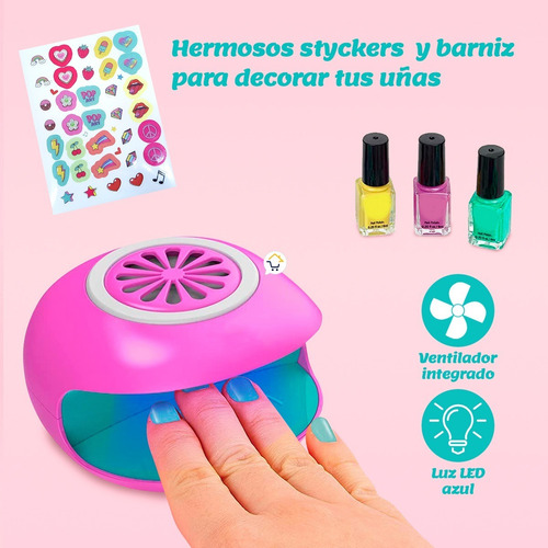 Kit 2 En 1 Set De Uñas Spa + Plancha Pinta Cabello Mbk377