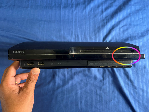 Ps3 Slim + Cabo De Energia ( Leia Descrição) Preto (Usado)