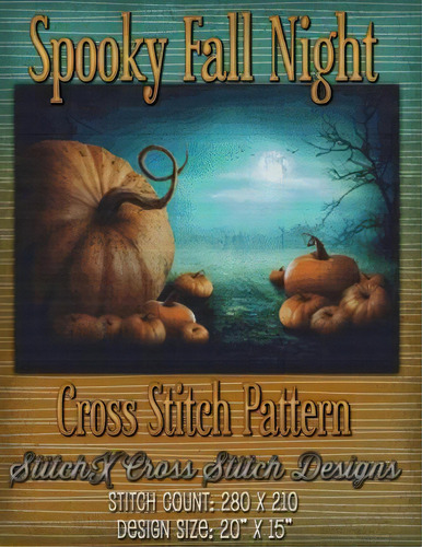 Spooky Fall Night Cross Stitch Pattern, De Tracy Warrington. Editorial Createspace Independent Publishing Platform, Tapa Blanda En Inglés