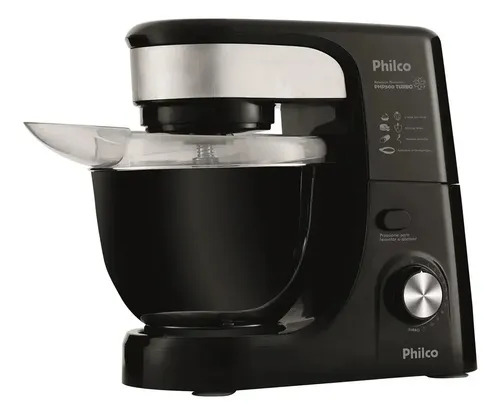 Batedeira Planetária 12 Velocidades PHP500 500W Preta Philco