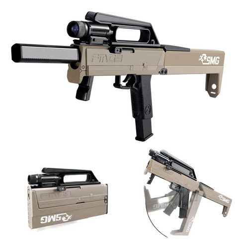 Subfusil De Plegable Bala Blanda Expulsa Cartucho