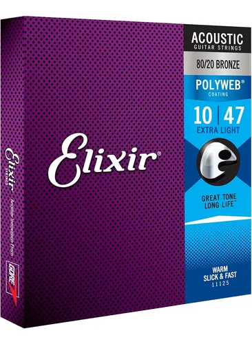 comprar Encordado Cuerdas Guitarra Acustica Elixir Polyweb 11000