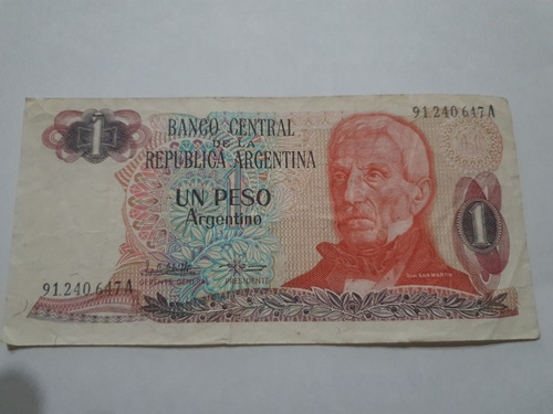 Billetes De 1 Peso Argentino Serie A